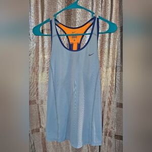Nike Dri-Fit Tank Top, Lightweight, Blue, Orange, Size Medium